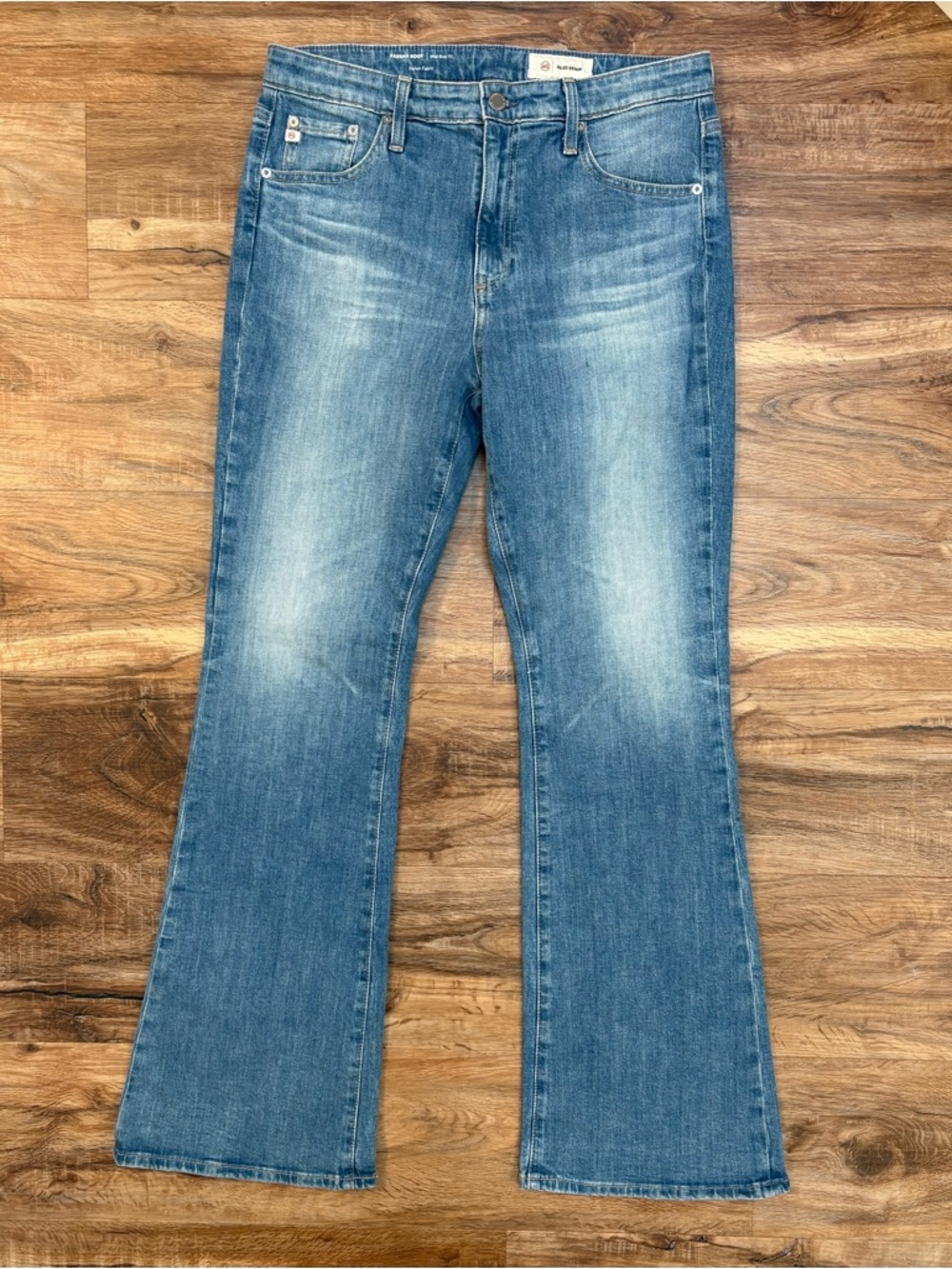 AG Adriano Goldschmied Jeans Womens 30 Blue Denim Farrah Boot High Rise